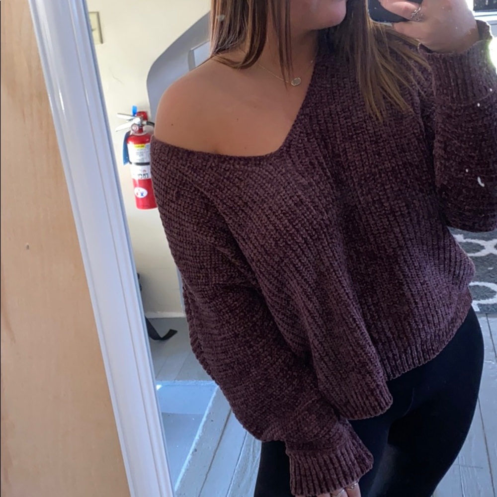 Soft purple sweater
